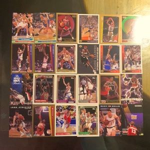 Collectors vintage basketball cards